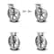 Service Caster 8 Inch V Groove Semi Steel Caster Set with Roller Bearings 2 Swivel Lock 2 Rigid SCC-30CS820-VGR-BSL-2-R-2 - alternate 1